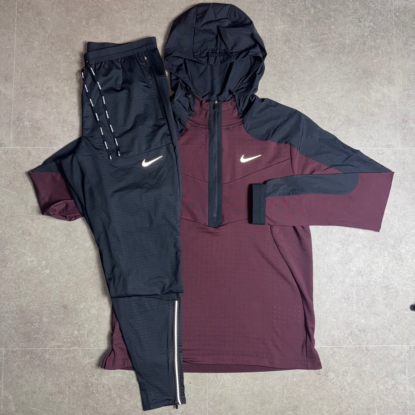 Nike Therma Sphere Maroon Tracksuit