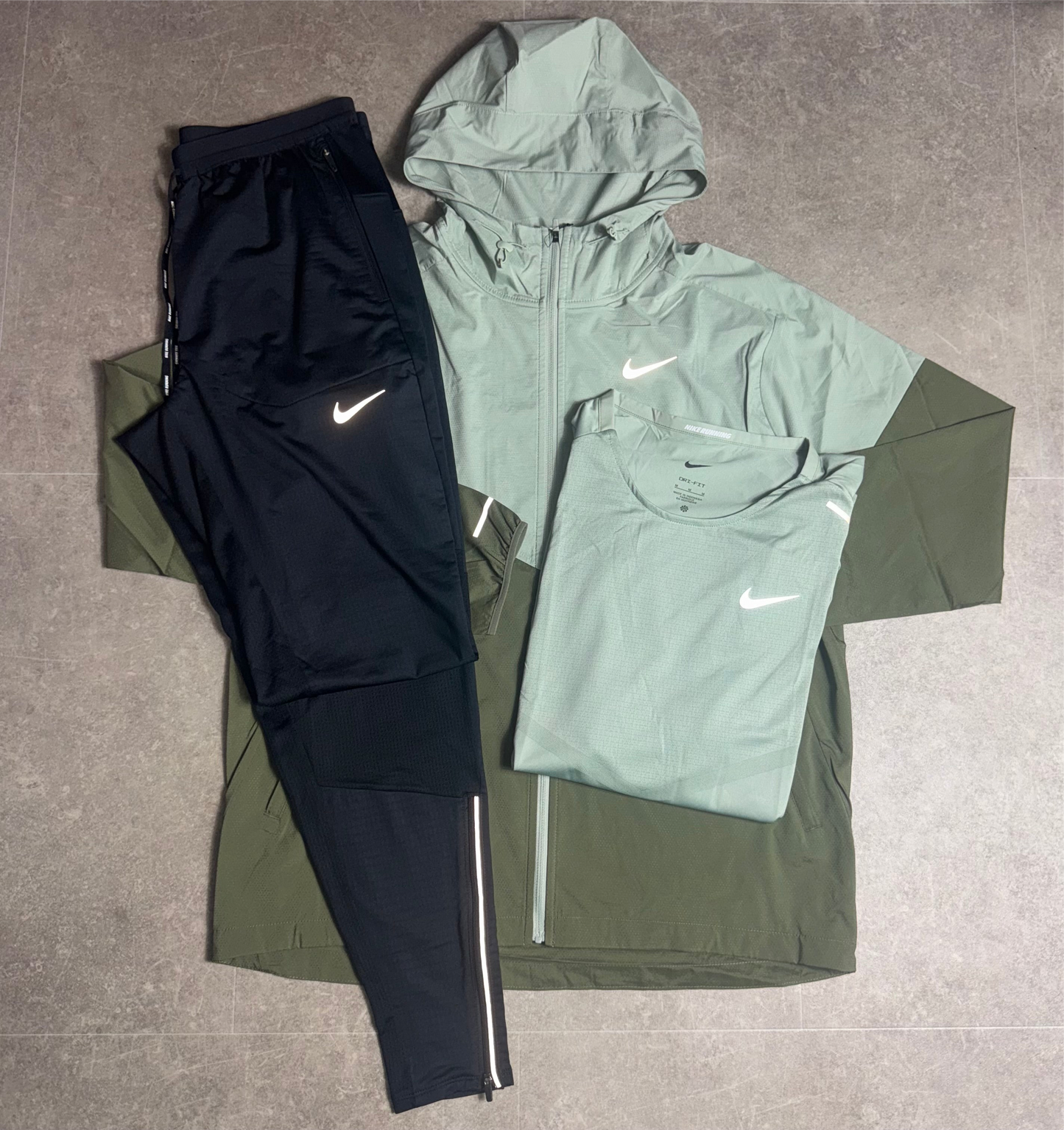 Nike Jade Horizon Green 3 Piece Phenom Set