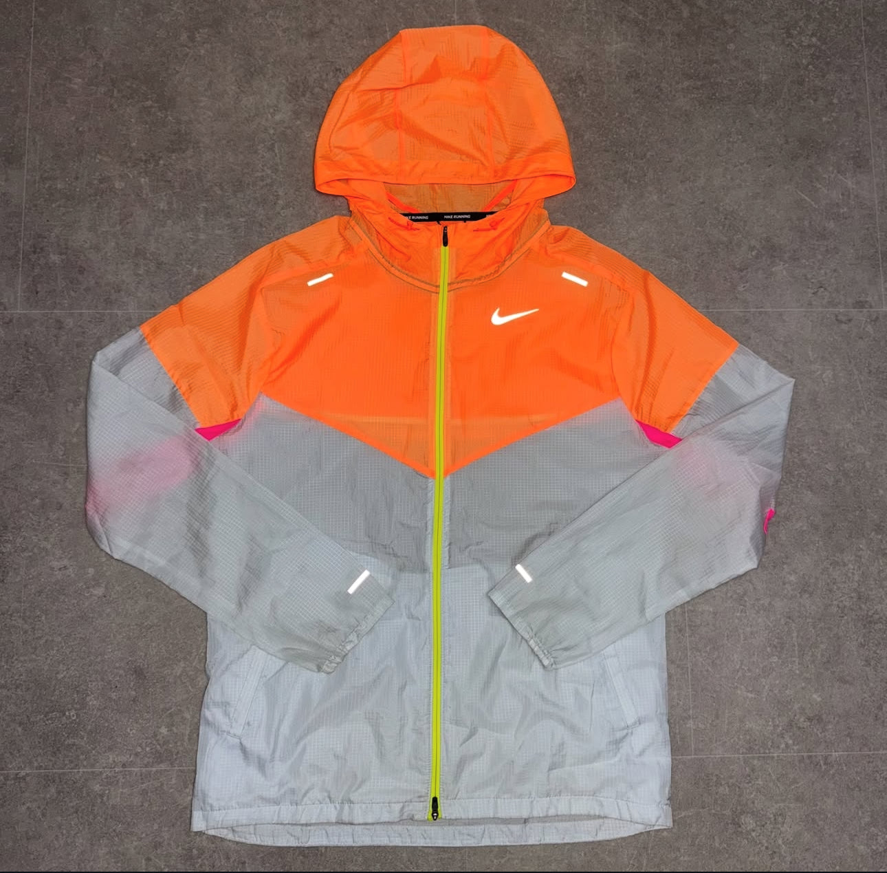 Nike Orange/ Pink Transparent Windrunner
