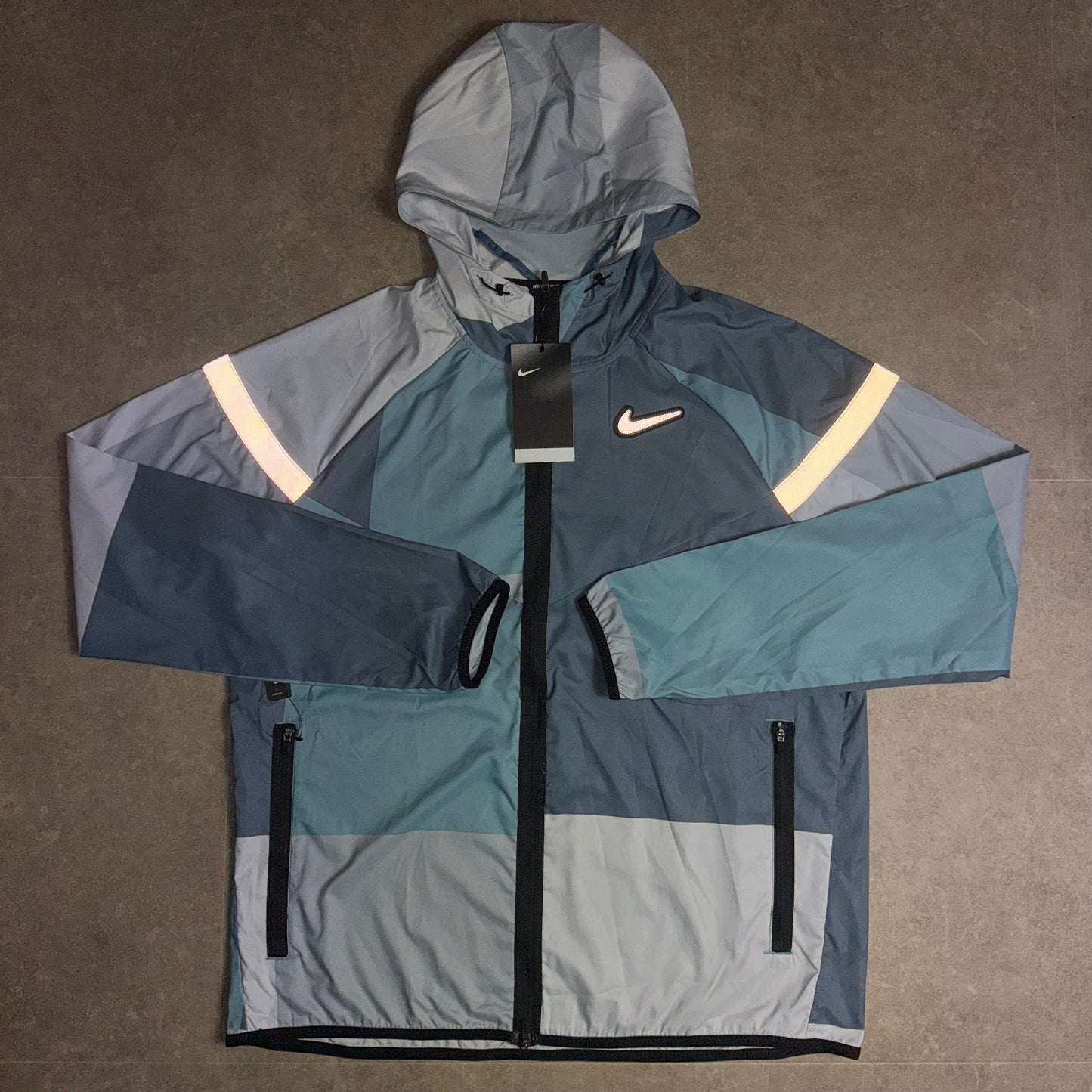 Nike Blue Patchwork Jacket