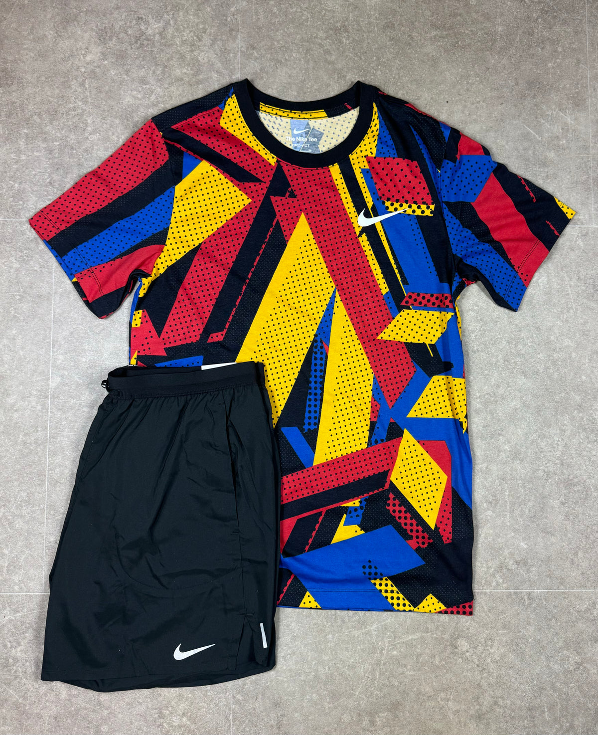 Geometric Dri-Fit Miler Tee + Flex