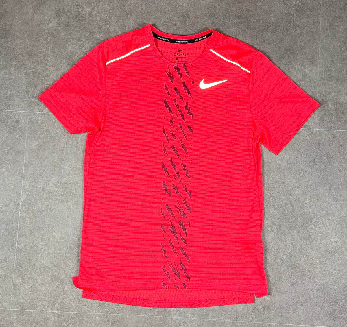 Red Nike Miler Bolt Tee