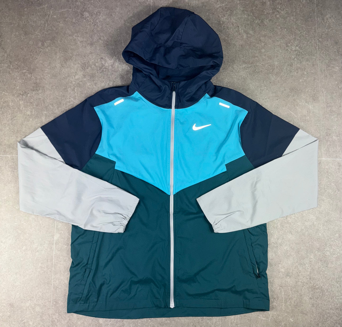 Petrol Blue Navy UV Repel Windrunner