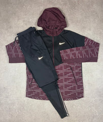 Beetroot Nike Reflective Windrunner + Black Phenoms